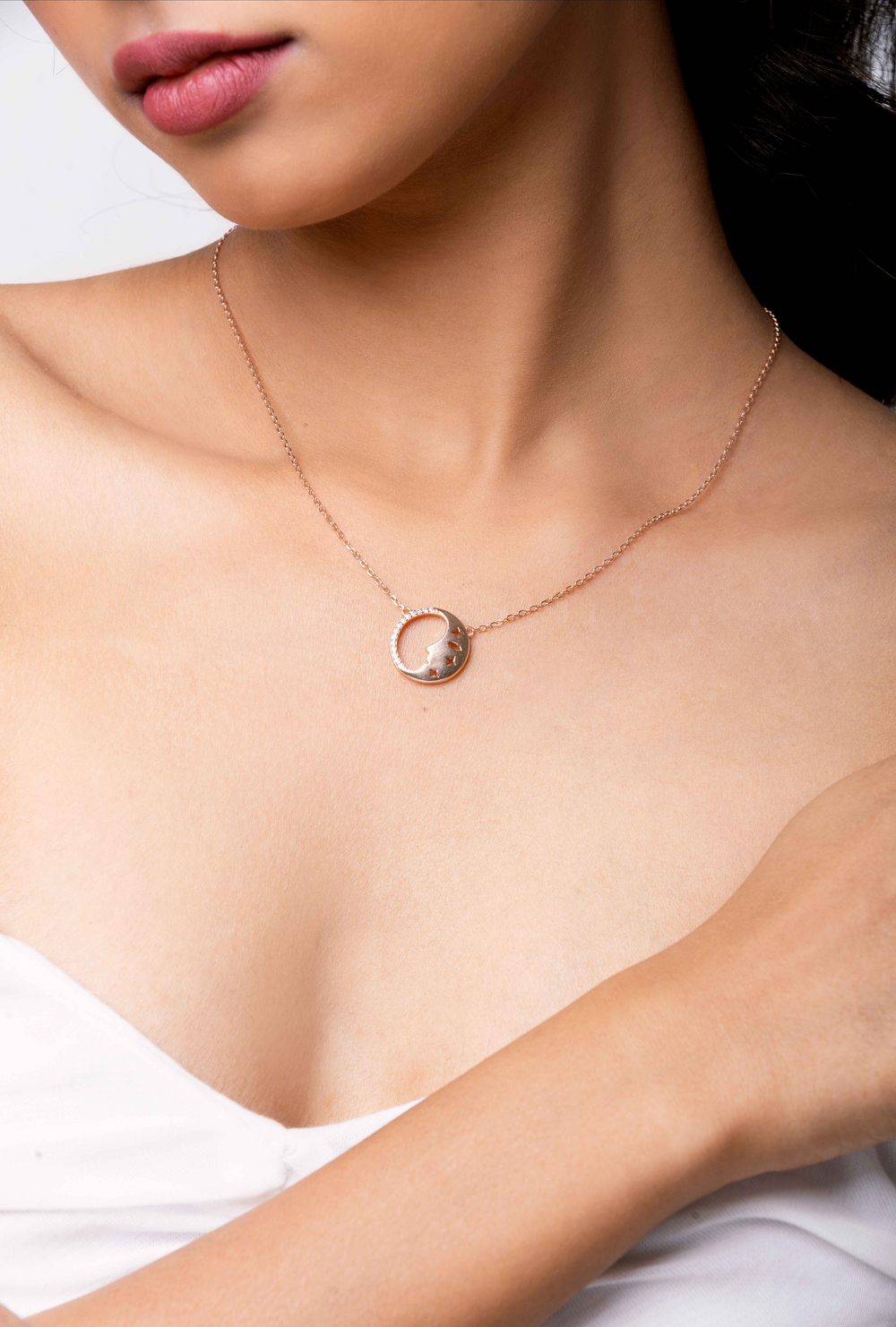 Golden Crescent Charm