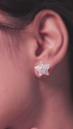 Color Pop Studs- Star