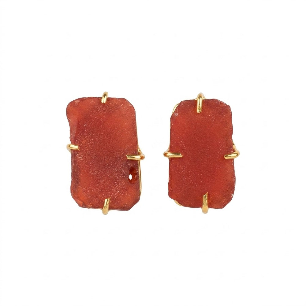 Raw Stone Studs Earrings