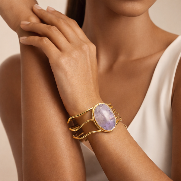 The Horizon Gemstone Bangle