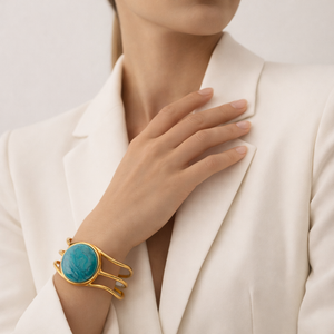 The Horizon Gemstone Bangle