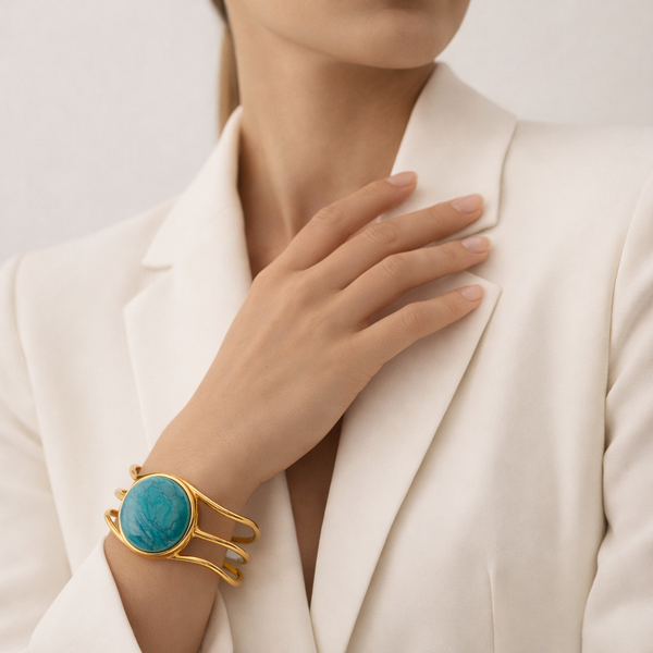 The Horizon Gemstone Bangle