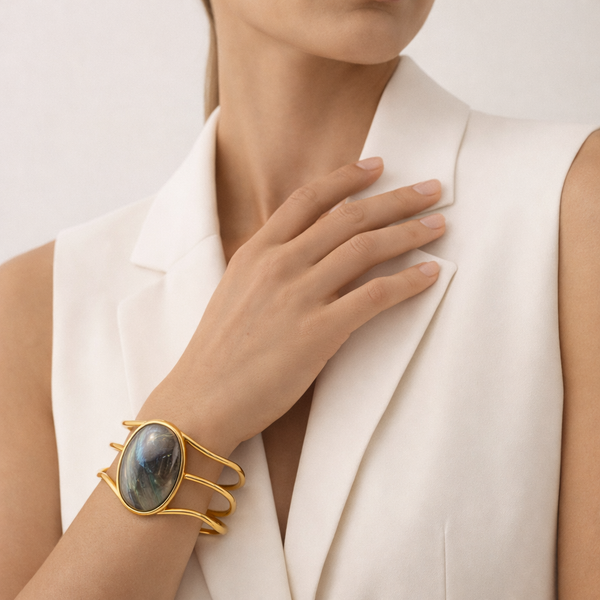 The Horizon Gemstone Bangle