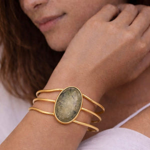 The Horizon Gemstone Bangle