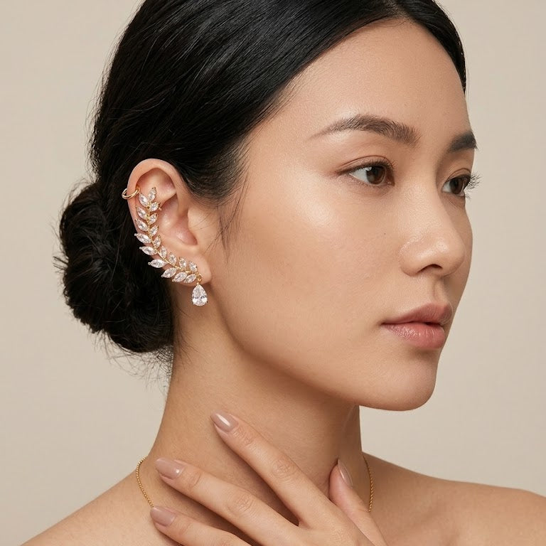 The Golden Ivy Ear Cuff (Right Ear)