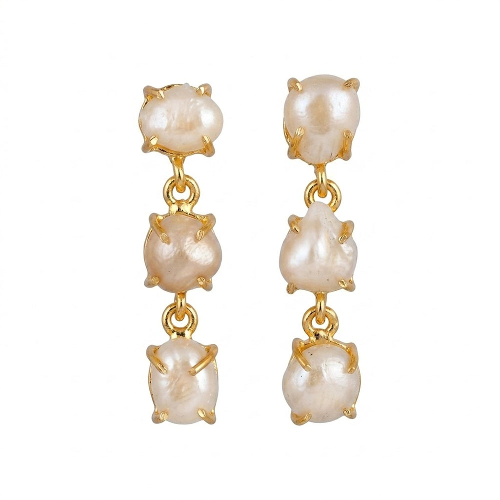 Tiered Pearl Drops Earrings
