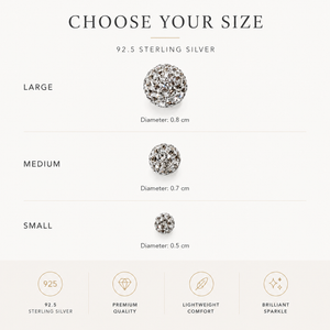 Sparkling Cluster Earrings