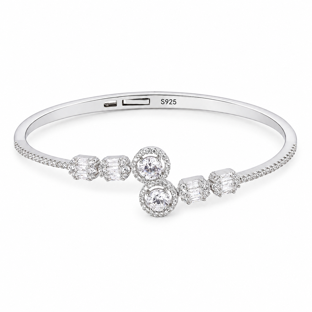 Silver Radiance Cuff Bracelet