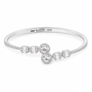Silver Radiance Cuff Bracelet