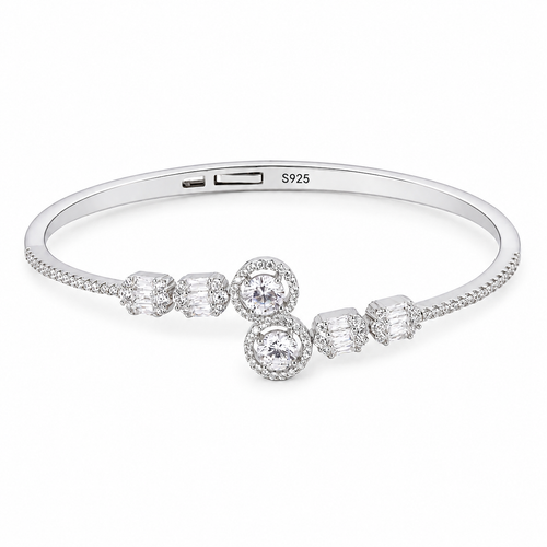 Silver Radiance Cuff Bracelet