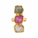Statement Three Stone Ring