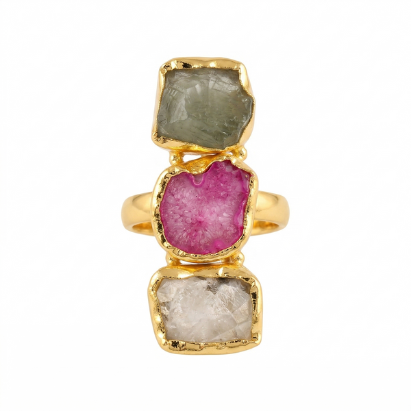 Statement Three Stone Ring