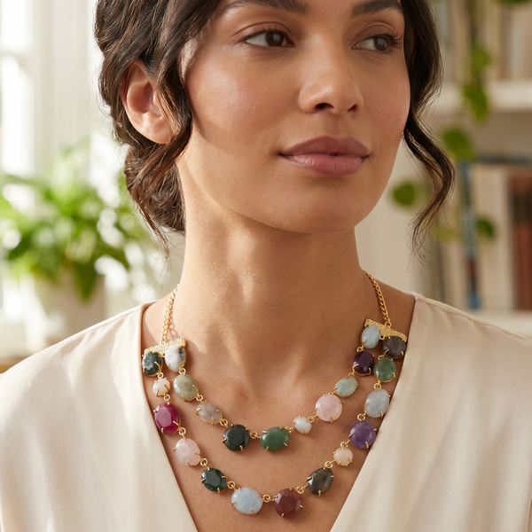 Maia multi-stone necklace