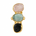 Statement Three Stone Ring