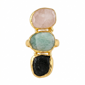 Statement Three Stone Ring