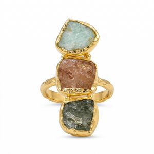 Statement Three Stone Ring