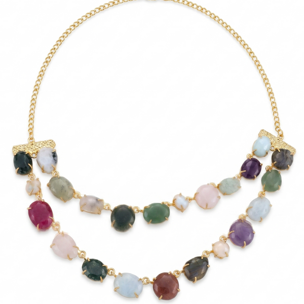Maia multi-stone necklace