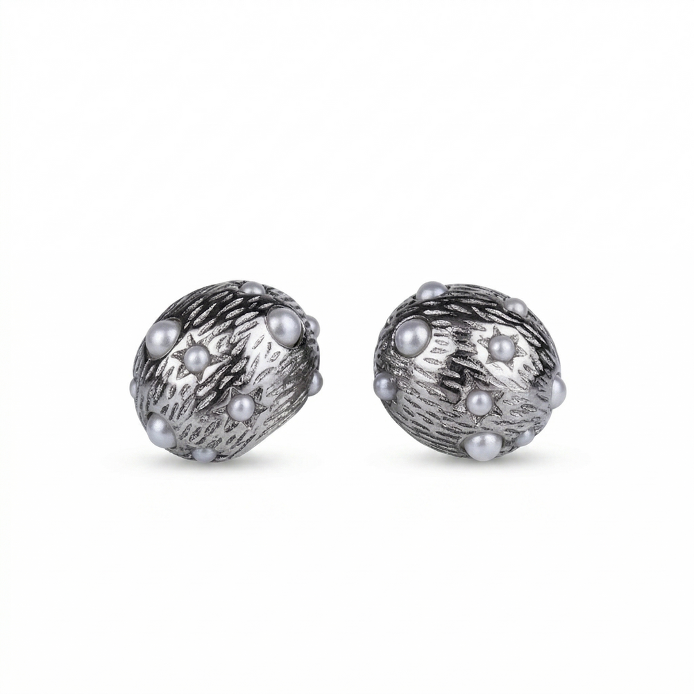 Silver Woven Earring