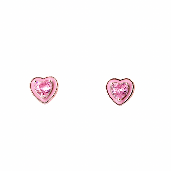 Color Pop Studs- Heart