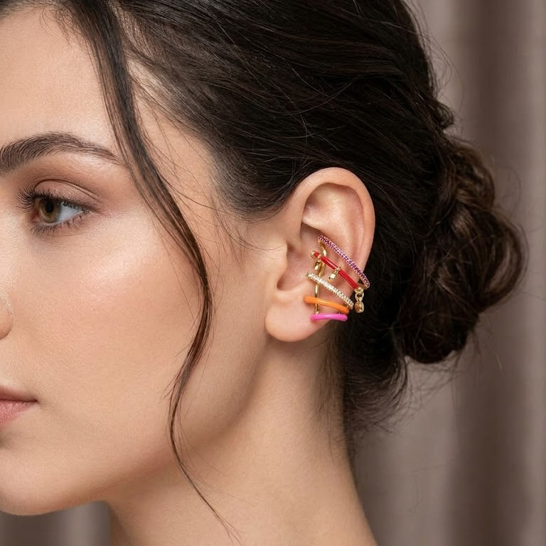 Multi Ring Cuff (Left Ear)
