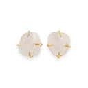 Raw stone studs