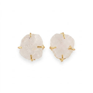 Raw stone studs