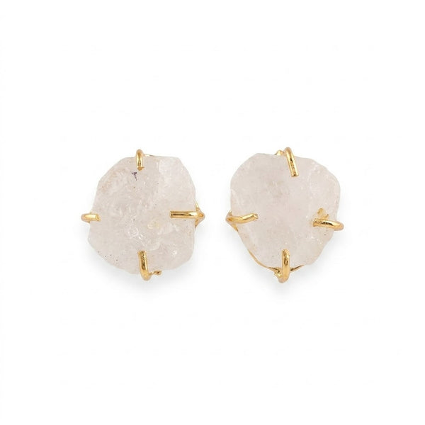 Raw stone studs