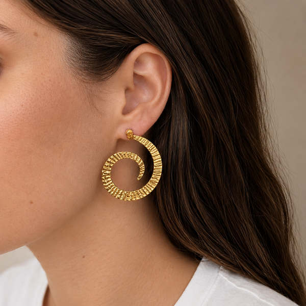 Golden Hoops Earrings