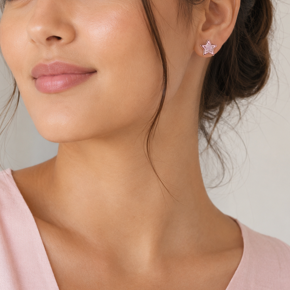 Star Color Pop Studs Earrings