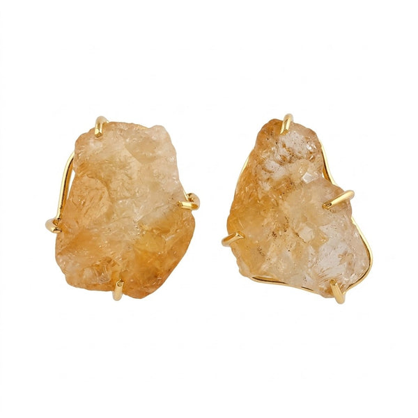 Raw stone studs