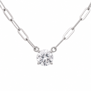 Crystal Solitaire Necklace