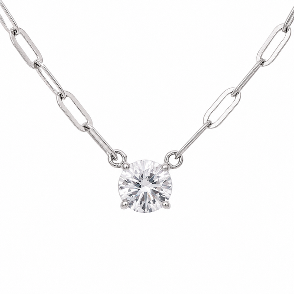 Crystal Solitaire Necklace