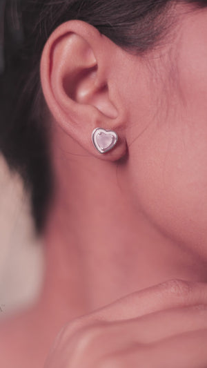 Color Pop Studs- Heart